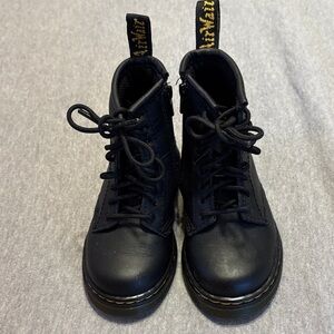 Dr. Martens Toddlers Black Leather Boots Sz 7
